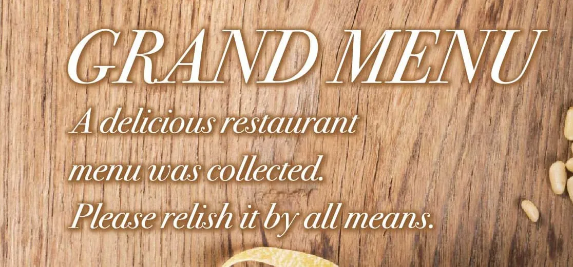 グランドメニューバナー